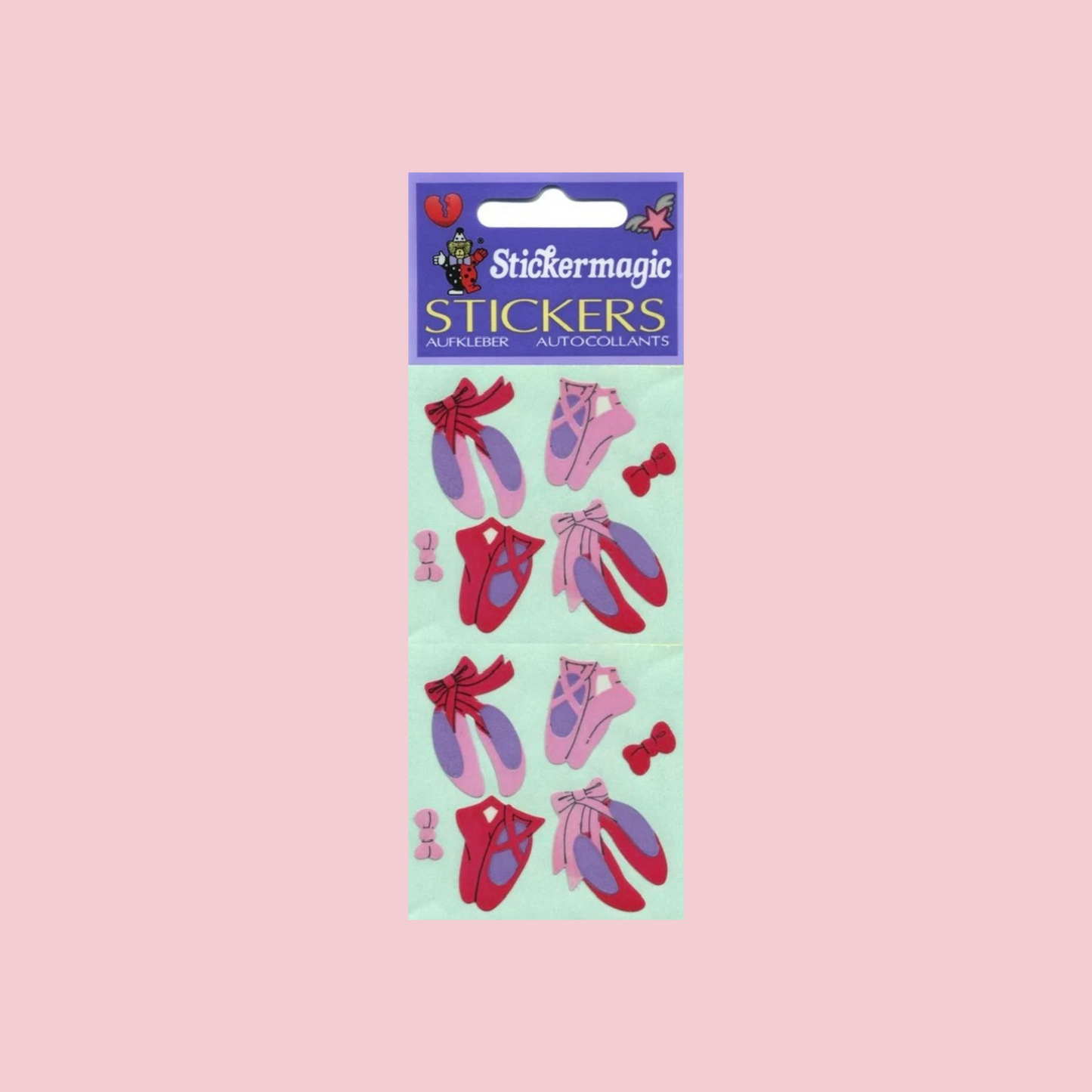 pack of ballet shoes stickers