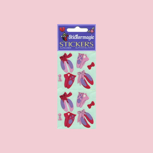 pack of ballet shoes stickers