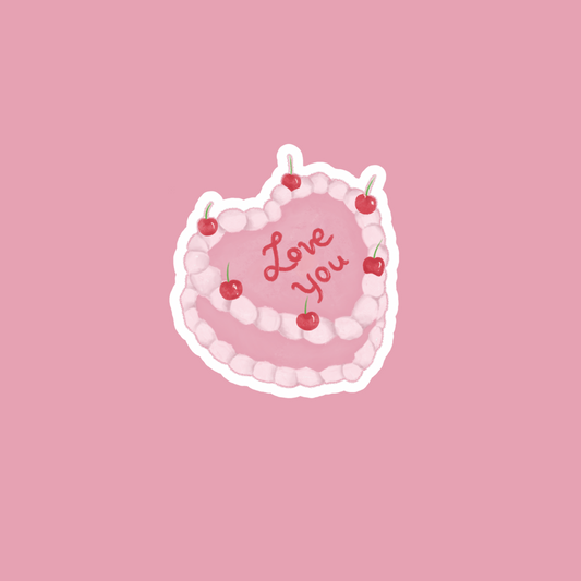 cherry cake sticker