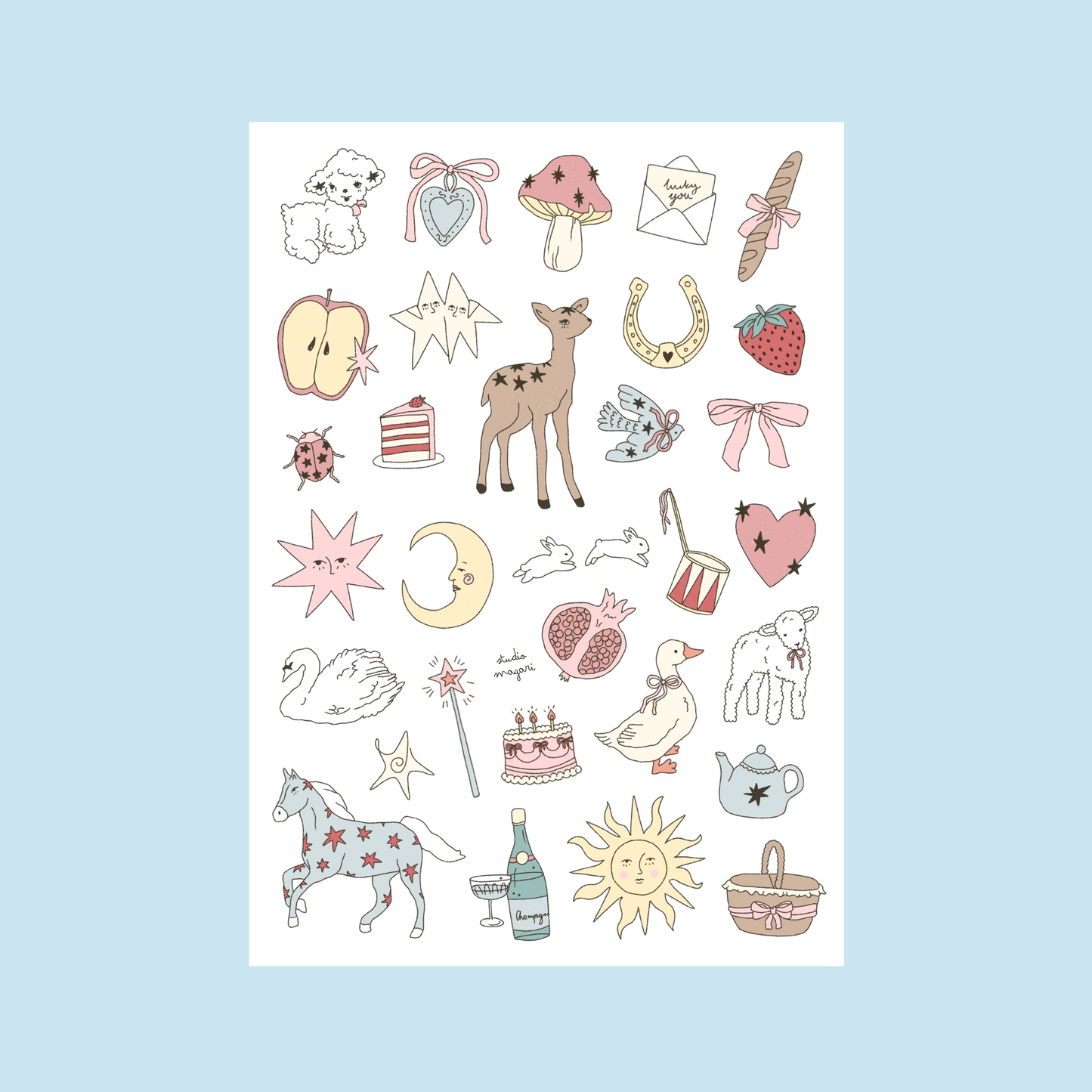 whimsy sticker sheet