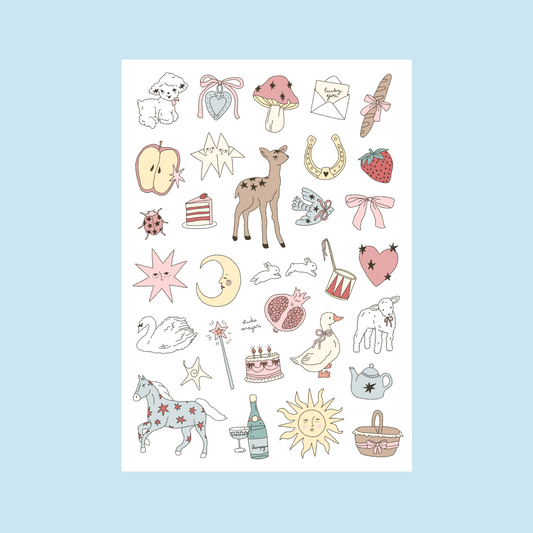 whimsy sticker sheet