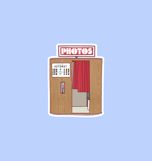 holographic photobooth sticker