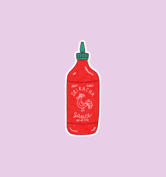 holographic sriracha sticker