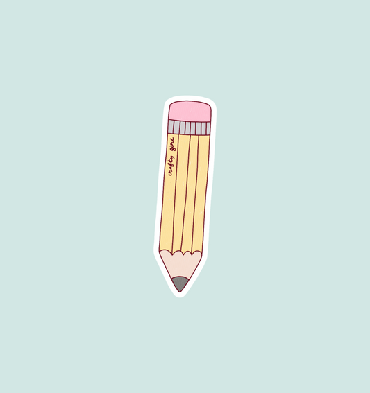 holographic pencil sticker
