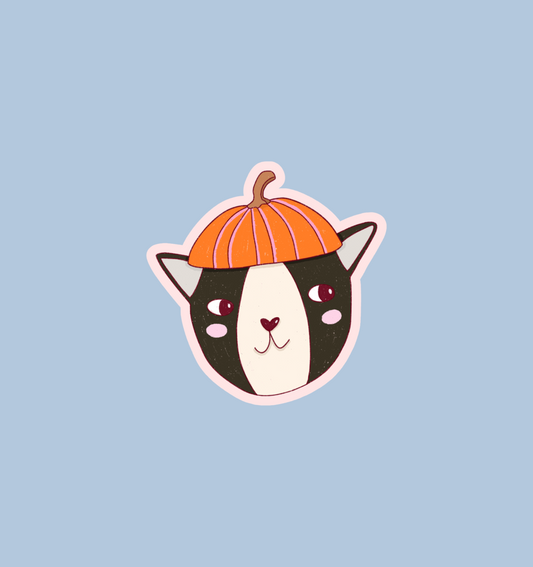 holographic cat sticker