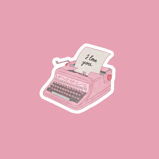 typewriter sticker