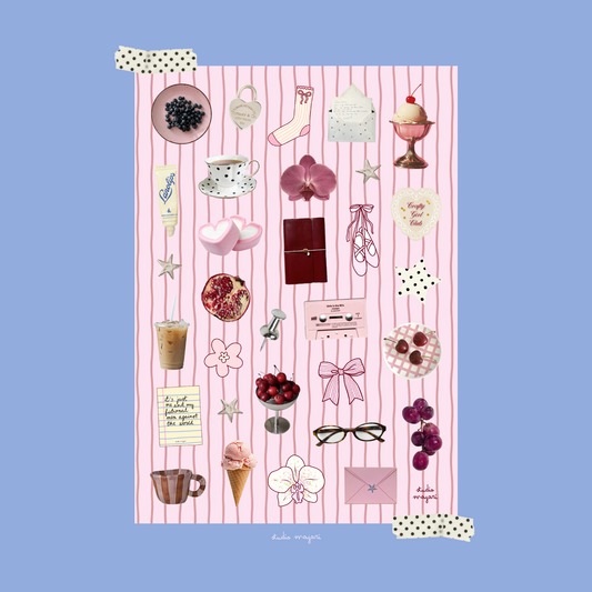 sweet pink sticker sheet (DIGITAL)