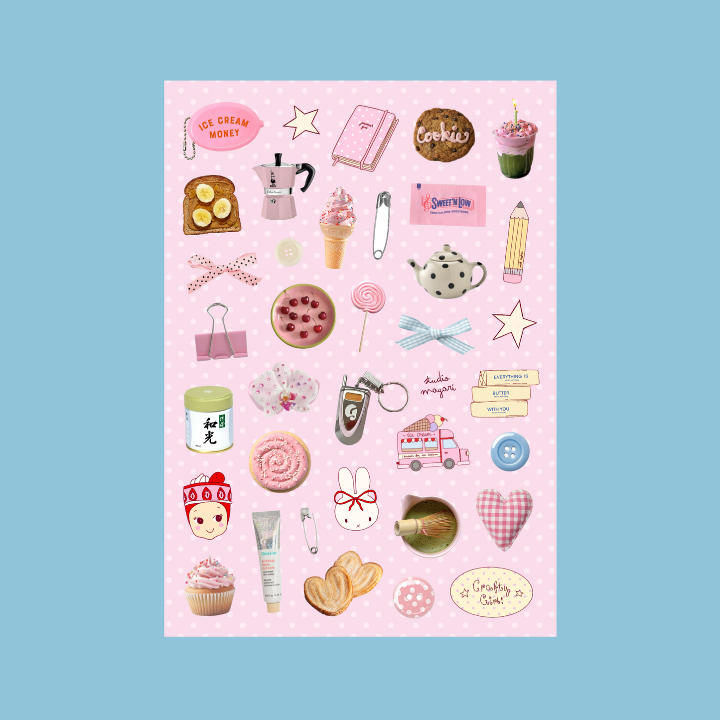 sweet nostalgia sticker sheet