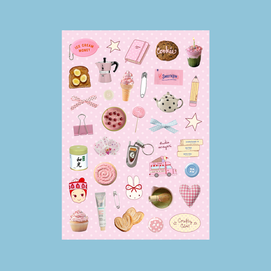 sweet nostalgia sticker sheet