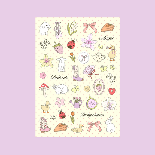 spring sticker sheet