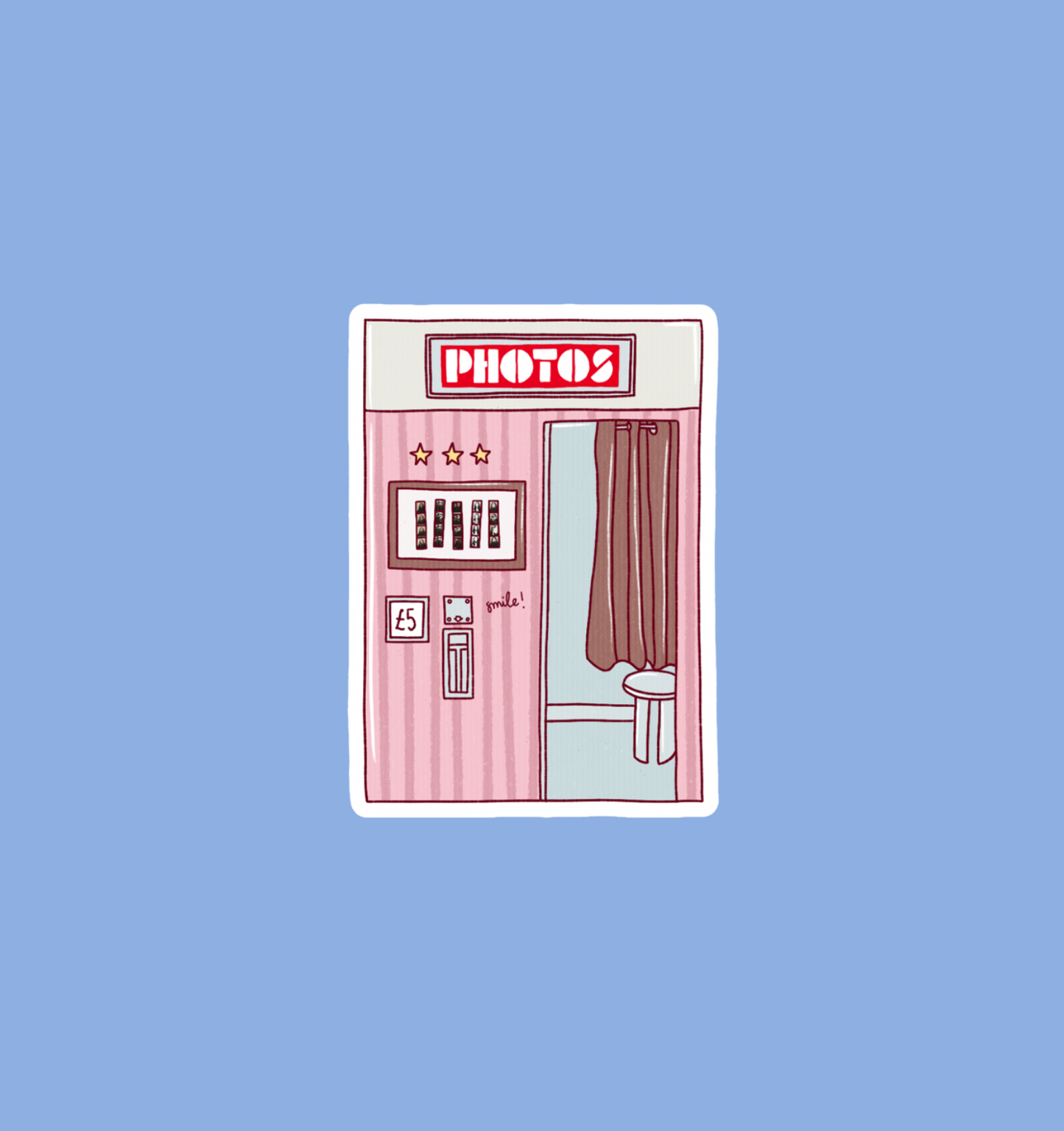 holographic photobooth sticker