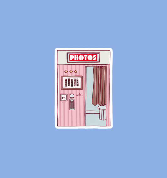 holographic photobooth sticker