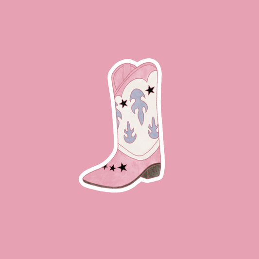 cowboy boot sticker