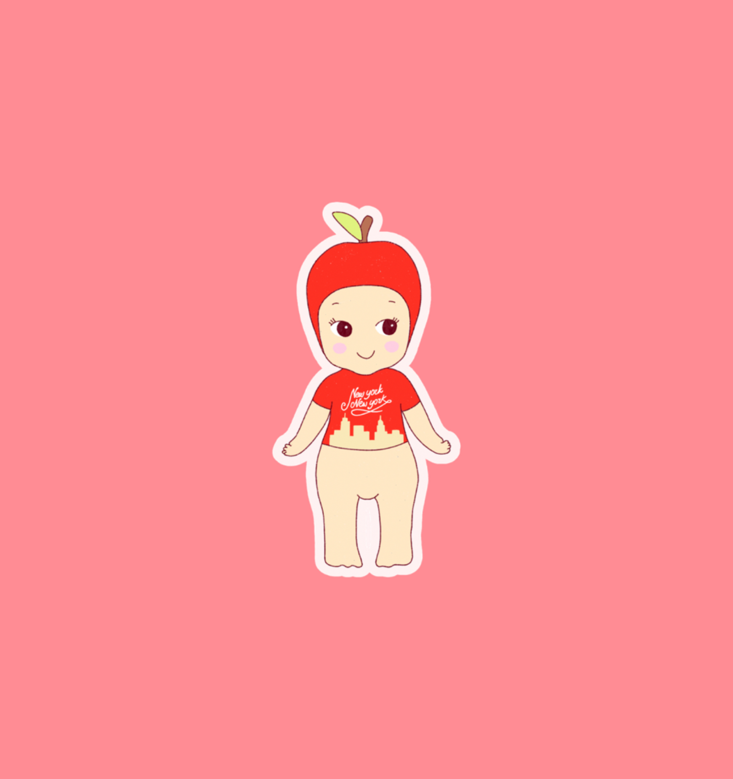 holographic nyc baby sticker