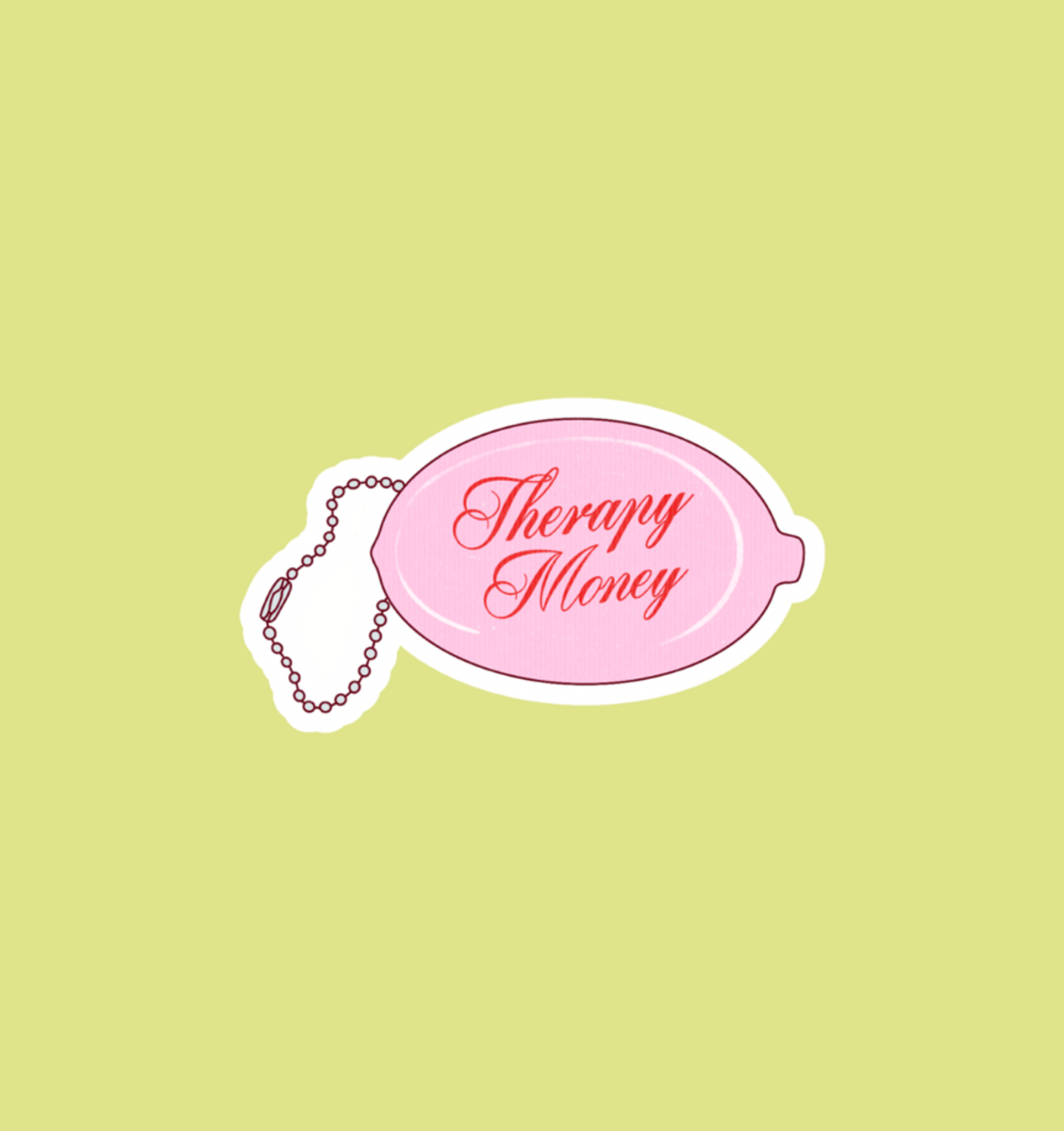 holographic therapy money sticker