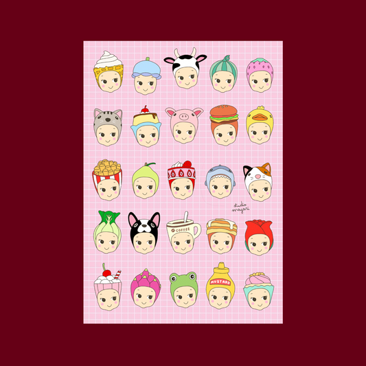 anegls sticker sheet