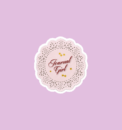 holographic doily sticker
