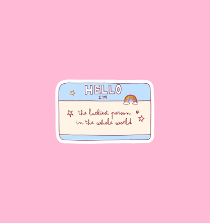 holographic hello I am sticker
